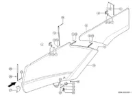 Боковые заслонки. Запчасти для комбайнов tucano 580-570 № машины c3800011 - c3899999