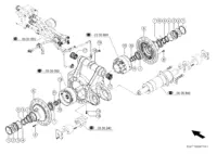 Редуктор. Запчасти для комбайнов tucano 580-570 № машины l0700011 - l0799999