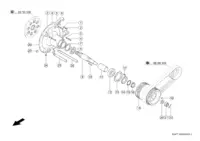 Главный привод. Запчасти для комбайнов tucano 580-570 № машины l0700011 - l0799999. Схема 1