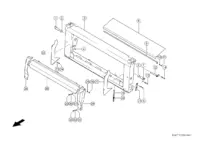 Поворотная рама / адаптер. Запчасти для комбайнов tucano 580-570 № машины l0700011 - l0799999