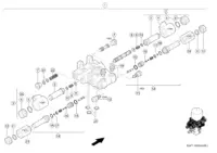 Гидравлика auto contour, клапаны. Запчасти для комбайнов tucano 580-570 № машины l0700011 - l0799999. Схема 1 — изображение 2