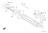Реверсивный барабан / подающий барабан. Запчасти для комбайнов tucano 580-570 № машины l0700011 - l0799999. Схема 2