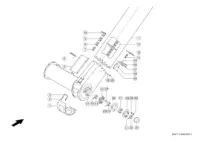 Элеватор сходового продукта. Запчасти для комбайнов tucano 580-570 № машины l0700011 - l0799999