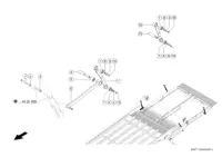 Подвеска рамы решета. Запчасти для комбайнов tucano 580-570 № машины l0700011 - l0799999