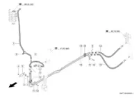 Гидропроводы соломоизмельчителя вкл./Выкл.. Запчасти для комбайнов tucano 580-570 № машины l0700011 - l0799999