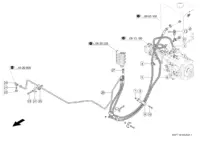 Гидравлическая линия низкого давления. Запчасти для комбайнов tucano 580-570 № машины l1700011 - l1799999