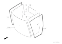 Стекла / уплотнение стекол. Запчасти для комбайнов tucano 580-570 № машины l1700011 - l1799999