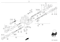 Гидравлика auto contour, клапаны. Запчасти для комбайнов tucano 580-570 № машины l1700011 - l1799999. Схема 1 — изображение 2