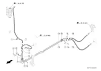 Гидропроводы соломоизмельчителя вкл./Выкл.. Запчасти для комбайнов tucano 580-570 № машины l1700011 - l1799999