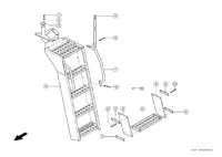Лестница для подъема. Запчасти комбайнов tucano 580-570 № машины l1700011 - l1799999