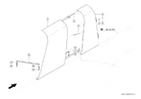 Облицовки справа. Запчасти для комбайнов tucano 580-570 № машины l1700011 - l1799999