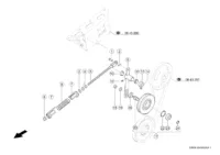 Натяжное устройство вентилятора. Запчасти для комбайнов tucano 450-440 № машины l3500011 - l3599999