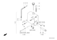 Бак с гидравлическим маслом. Запчасти для комбайнов tucano 450-440 № машины l3500011 - l3599999. Схема 1