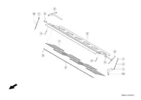 Счищающий лист / фартук. Запчасти для комбайнов tucano 450-440 № машины l3500011 - l3599999. Схема 2