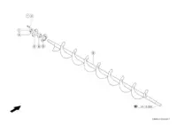 Зерновые шнеки. Запчасти для комбайнов tucano 450-440 № машины l3500011 - l3599999