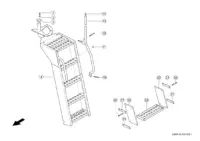 Лестница для подъема. Запчасти комбайнов tucano 450-440 № машины l3500011 - l3599999. Схема 1