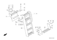 Лестница для подъема. Запчасти комбайнов tucano 450-440 № машины l3500011 - l3599999. Схема 2