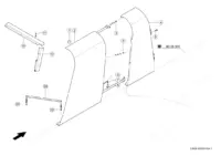 Облицовки справа. Запчасти для комбайнов tucano 450-440 № машины l3500011 - l3599999