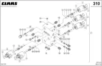 Распределитель. Клапаны. Гидравлика. Запчасти для комбайнов mega 350 № машины 83600011 - 83699999