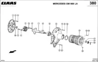 Mercedes om 906 la. Отбор мощности. Механические редукторы. Коробка передач / муфта шарнирный вал. Запчасти для комбайнов mega 370-360 № машины 84600011 - 84699999