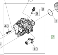 Нагнетат. Топливный насос John Deere RE571640