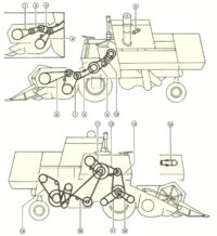 Элементы привода комбайна CLAAS Comet
