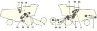 Элементы привода комбайна John Deere 1032-1042-1052