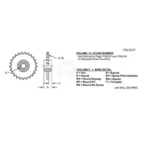 Звездочка натяжная Z17 AH98176. AH87204 John Deere (Джон Дир)