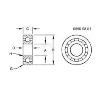 Подшипник шариковый 6208 AZ18667 John Deere (Джон Дир)