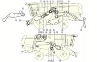 Элементы привода комбайна CLAAS Lexion 540-560