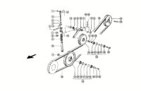 Ременной привод косы (3.9-9 м) комбайна CLAAS Lexion