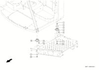 Опорный узел кабины. Подвеска Кабина. Запчасти для комбайнов tucano 320 № машины l0200011 - l0299999. Схема 1