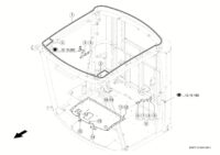 Монтажные детали рамы кабины. Кабина. Запчасти для комбайнов tucano 320 № машины l0200011 - l0299999