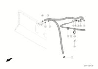 Линии отопления. Отопление кабины. Кабина. Запчасти для комбайнов tucano 320 № машины l0200011 - l0299999. Схема 3