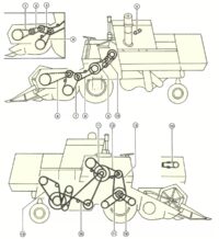 Элементы привода комбайна CLAAS Comet