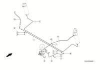 Гидравлика auto contour, линии. Система autocontour. Копирование рельефа почвы. Запчасти для комбайнов tucano 430-420 № машины c2200011 - c2299999. Схема 2
