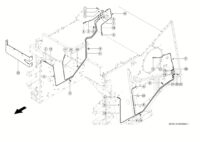 Смазочные трубки. Корпус барабана. Молотилка. Запчасти для комбайнов tucano 430-420 № машины c2200011 - c2299999