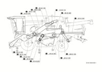Элементы привода. Запчасти для комбайнов tucano 450-440 № машины c3200011 - c3299999. Схема 1