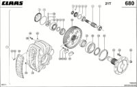 Привод движения; бортовой редукто. Запчасти для комбайнов lexion 560-540 № машины 58400011 - 58499999