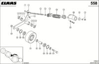 Реверсивный привод. Запчасти для комбайнов lexion 560-540 № машины 58400011 - 58499999