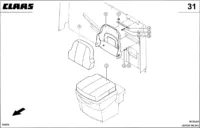 Дополнительное сидение. Запчасти для комбайнов lexion 560-540 № машины 58400011 - 58499999 — изображение 2