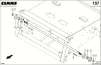 Наклонная камера; контрприводной вал. Запчасти для комбайнов lexion 560-540 № машины 58400011 - 58499999