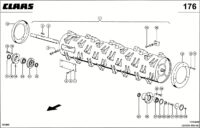 Подающий барабан. Запчасти для комбайнов lexion 560-540 № машины 58400011 - 58499999