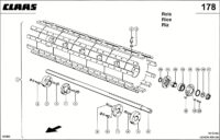 Штифт.-Молотильный барабан. Запчасти для комбайнов lexion 560-540 № машины 58400011 - 58499999