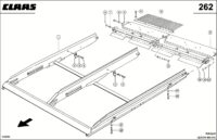 Рама верхн. Решета (для 3-d). Запчасти для комбайнов lexion 560-540 № машины 58400011 - 58499999