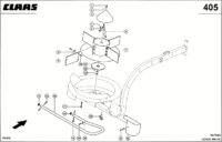 Половоразбрасыватель, вентилятор. Запчасти для комбайнов lexion 560-540 № машины 58400011 - 58499999