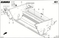 Измельчитель соломы;. Запчасти для комбайнов lexion 560-540 № машины 58400011 - 58499999. Схема 1