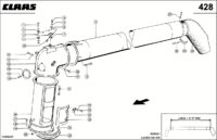 Выгрузной трубы. Запчасти для комбайнов lexion 560-540 № машины 58400011 - 58499999