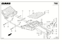 Площадка водителя. Запчасти для комбайнов lexion 560-540 № машины 58400011 - 58499999. Схема 2