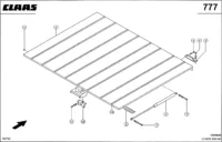 Капот двигателя, cat c13, c10, c9, c6.6. Запчасти для комбайнов lexion 560-540 № машины 58400011 - 58499999 — изображение 2